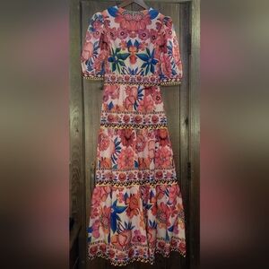 NWOT SHEIN Vibrant Floral Long Sleeve Dress